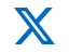 An X/Twitter logo.