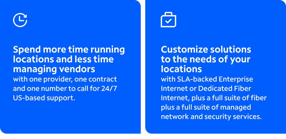See why over 90% of the Fortune 500 trust Spectrum Business for their technology solutions. Talk to one of our experts today to get started.