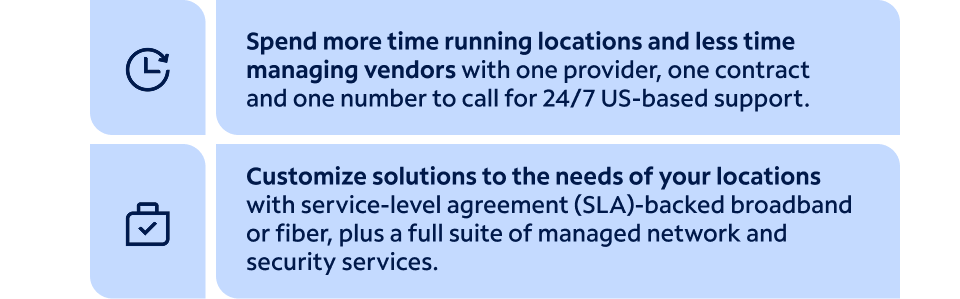 See why over 90% of the Fortune 500 trust Spectrum Business for their technology solutions. Talk to one of our experts today to get started.